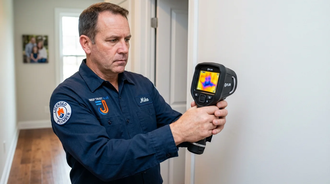 Thermal imaging leak detection by Johns Plumbing LLC in Connelly Springs
